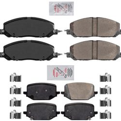 Improved Performance Brake Pads for Explorer ST 20-24 3.0L Turbo Red Caliper
