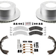 Premium Fleet Rear Galvanized Brake Pads & Coated Rotors FOR GMC 2500HD 15-19