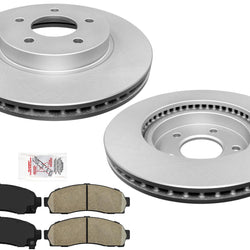 Front Brake Disc Rotors Premium Ceramic Brake Pads 3pc for Saturn Vue 02-07