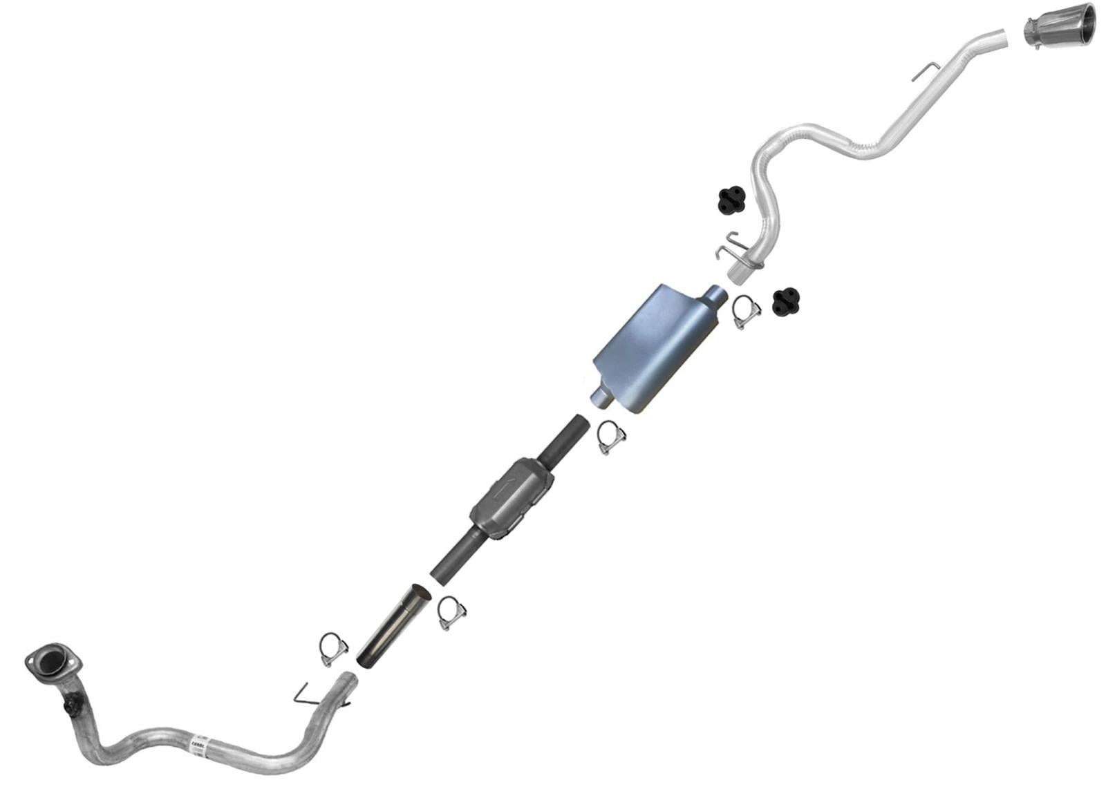 Sistema de tubo de escape silenciador Taylor Performance para Jeep Wrangler 93-95 2.5L