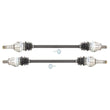 2 ejes de eje Cv trasero izquierdo derecho para Volvo VOLVO XC90 2.5L 2.9L 2003-2006 AWD