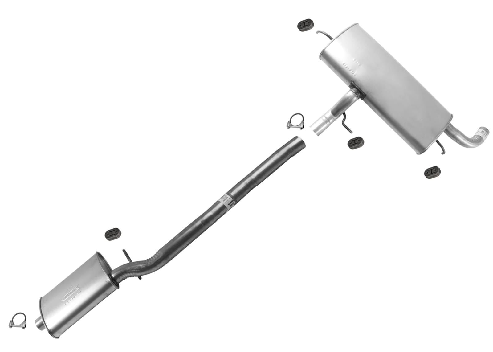 Resonator Pipe Muffler Exhaust System For GMC Equinox Terrain 2010-2017 2.4L