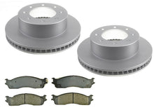 8 rotores de freno y pastillas 06-08 para Dodge Ram 1500 Extended Crew Cab-Mega Cab