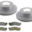 8 rotores de freno y pastillas 06-08 para Dodge Ram 1500 Extended Crew Cab-Mega Cab