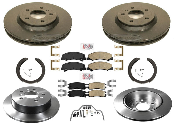 Carbon Performance Disc Brake Rotors Pads Parking Shoe For Monte Carlo 06-07