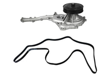 Engine Water Pump + Belt for Ford F250 12-16 6.7 Diesel with Single Alternator