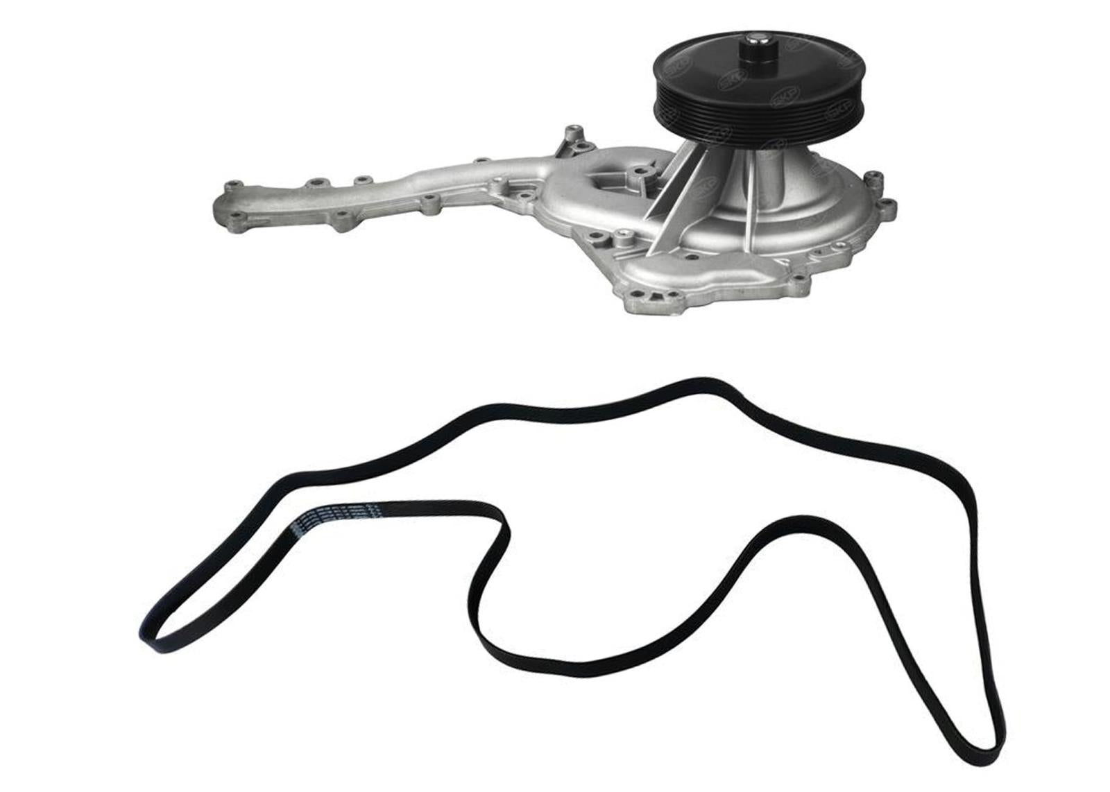 Engine Water Pump + Belt for Ford F250 12-16 6.7 Diesel with Single Alternator