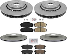 Ceramic Front & Rear Pads & Coated Rotors FOR 16-2021 LEXUS RX350 RX350L RX450HL