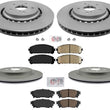 Ceramic Front & Rear Pads & Coated Rotors FOR 16-2021 LEXUS RX350 RX350L RX450HL