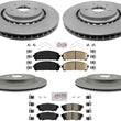 Front & Rear Ceramic Brake Pads & Coated Rotors FOR 16-21 RX350 RX350L RX450HL
