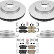 Front + Rear Brake Pads & Coated Rotors FOR 2010-2015 HONDA ACCORD CROSSTOUR