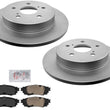 Rear Ceramic Pads & Coated Rotors FOR 2018-2021 RAV4 C-HR VENZA ES300H ES350