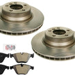 Rotores de freno de disco delanteros de carbono y pastillas de freno para BMW 745i 2002-2005