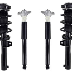 Front Complete Struts & Rear Complete Shocks For Jetta 2011-15 W/ 50 MM Housing