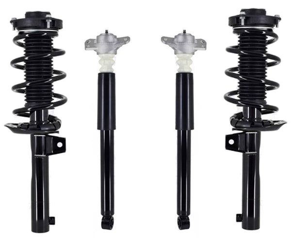 Front Complete Struts & Rear Complete Shocks For Jetta 2011-15 W/ 50 MM Housing