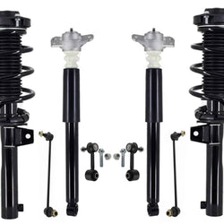 Front Complete Struts Rear Shocks & Links For Jetta 2011-2015 W/ 50 MM Housing