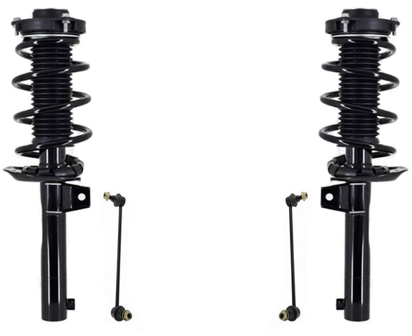 Front Complete Struts & Front Sway Links For Jetta 2011-2015 W/ 50 MM Housing
