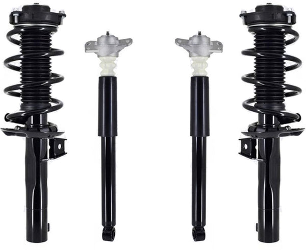 Front Complete Struts & Rear Complete Shocks For Jetta 2005-18 W/ 55 MM Housing