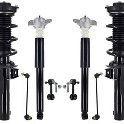 Front Complete Struts Rear Shocks & Links For Jetta 2005-18 W/ 55 MM Housing