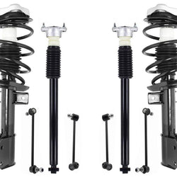 Front Complete Struts Rear Shocks & Links For Mercedes Benz GLK350 2010-2015