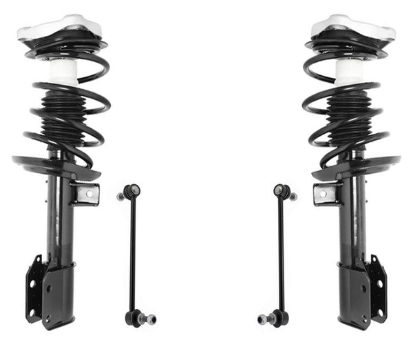 Front Complete Struts & Sway Bar Links For Mercedes Benz GLK350 2010-2015