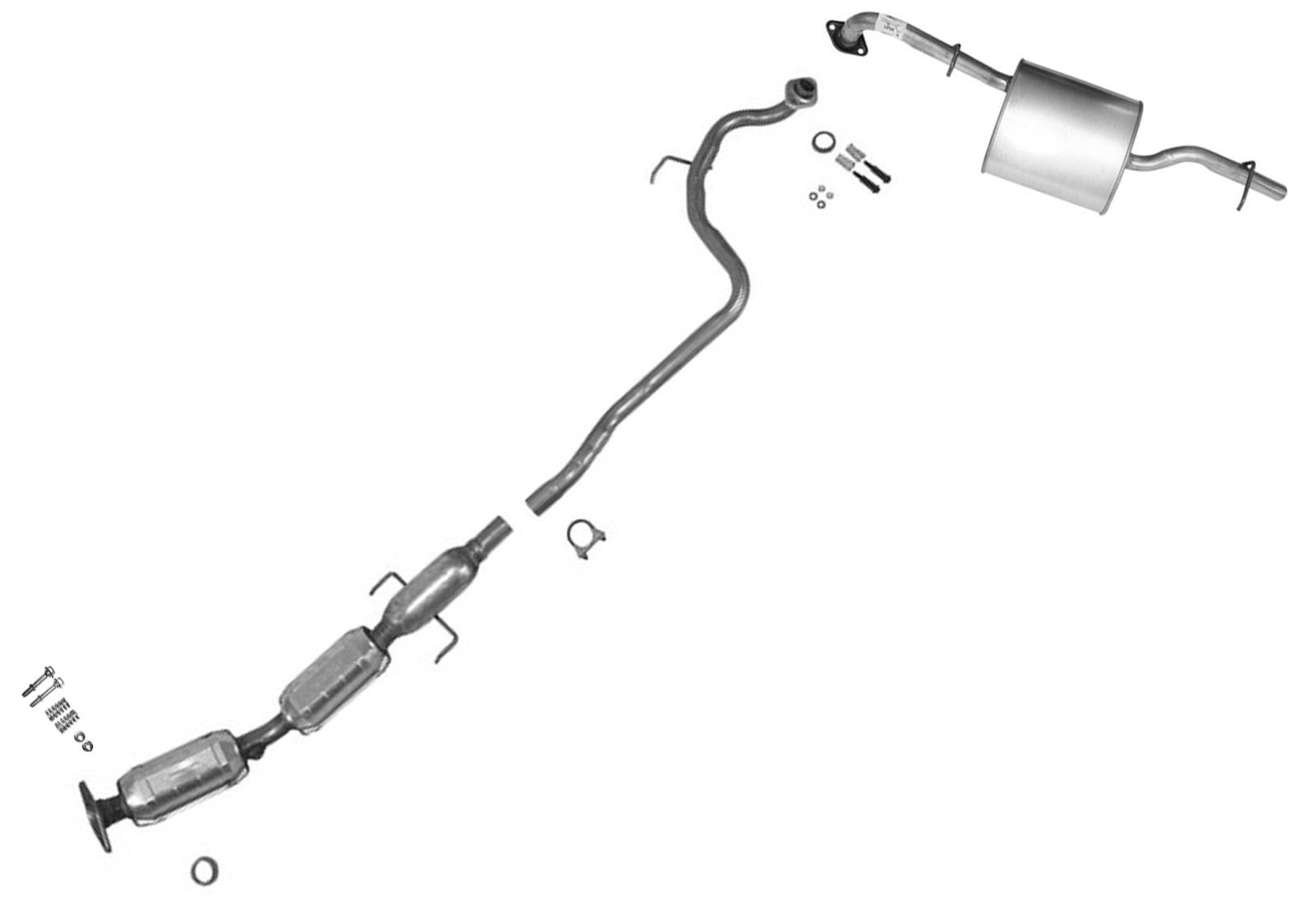Sistema de escape para Toyota Yaris 2007-2011 1.5L sedán de 4 puertas