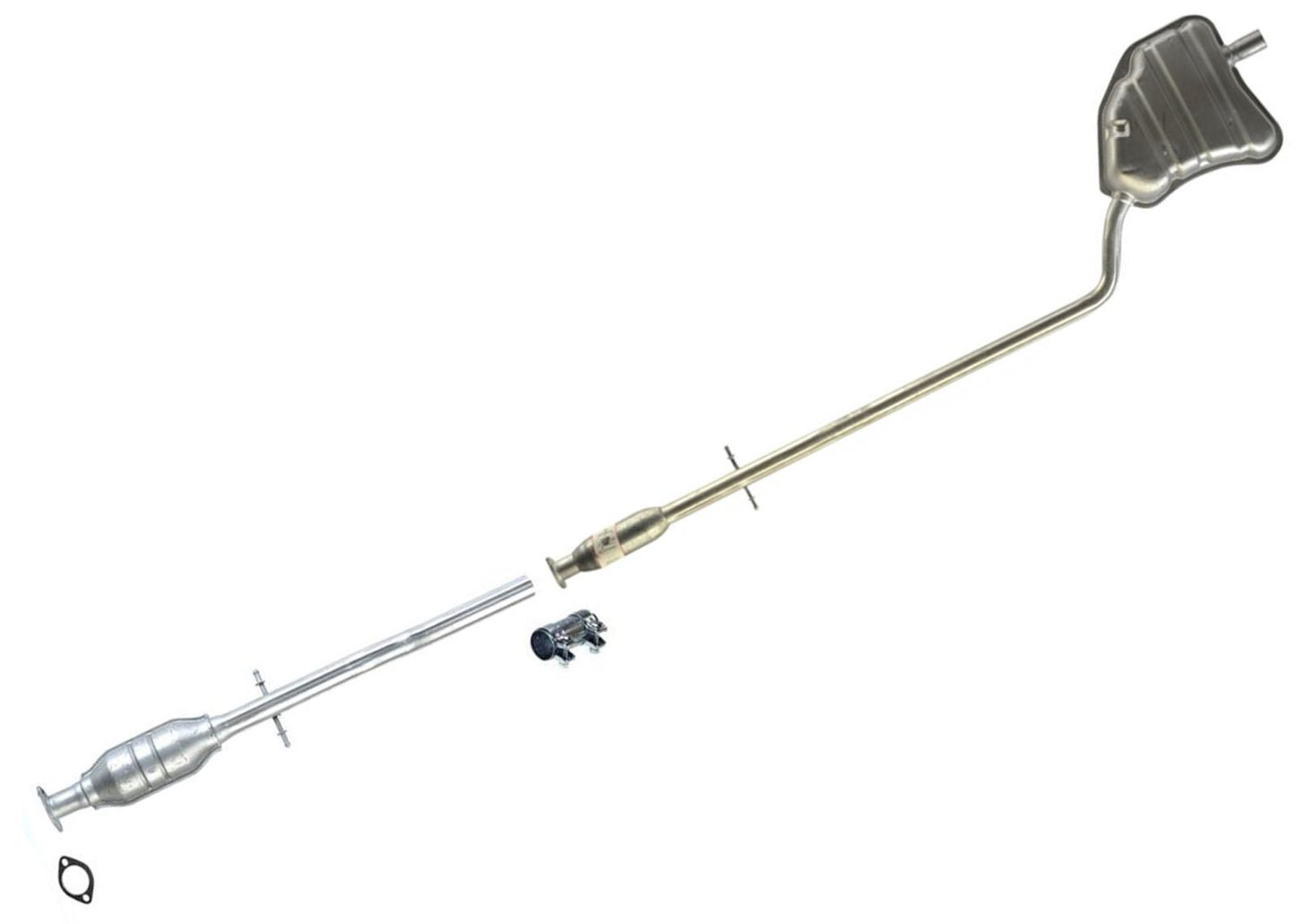 Resonator Pipe Rear Muffler Exhaust System For 2002 2004 2005 2008 Cooper Base