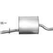 Rear Pipe and Muffler For Toyota Yaris 2007-2012 1.5L 4 Door Sedan Models