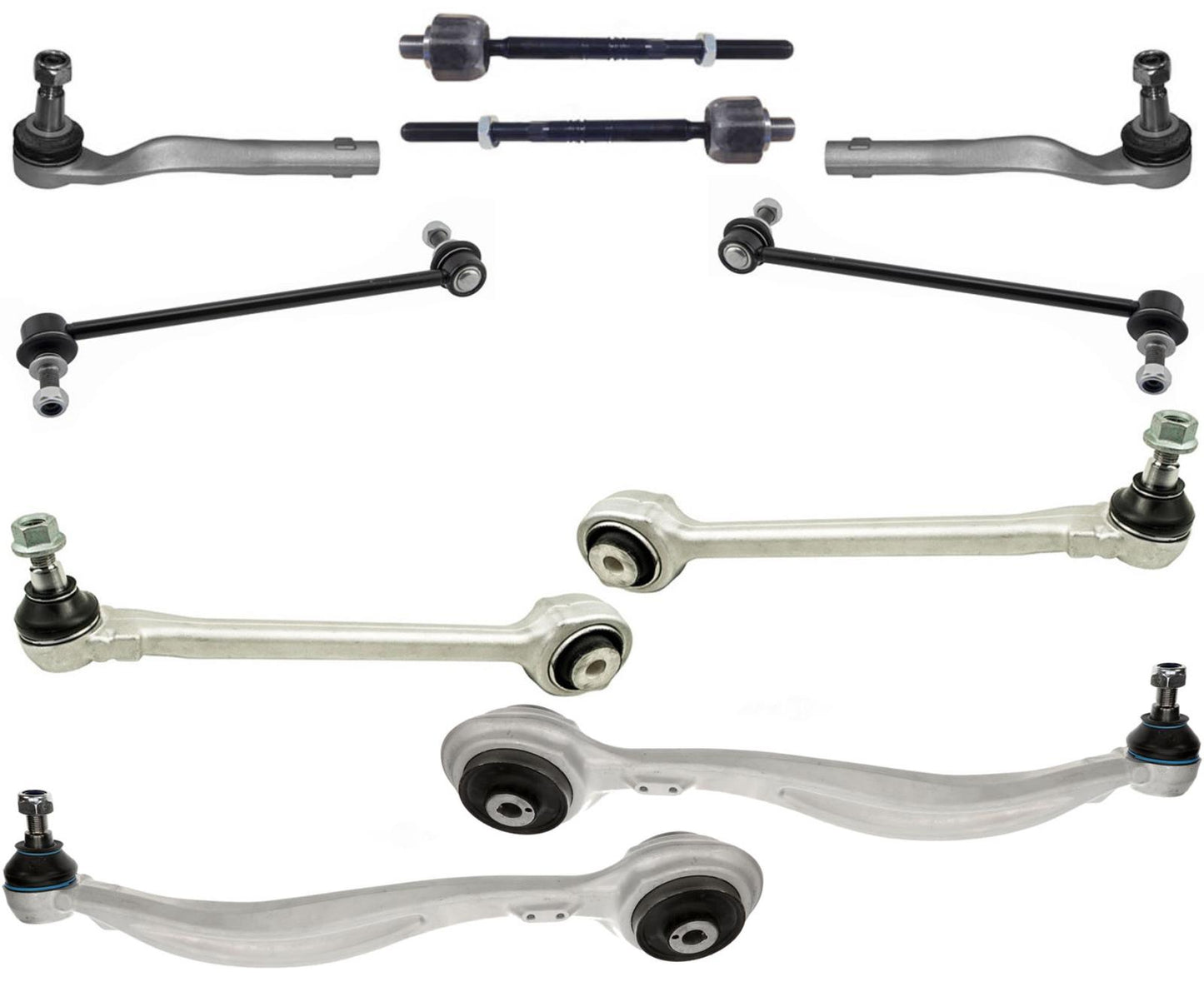 Lower Control Arms Tie Rods & Sway Bar Links For Mercedes Benz GLK250 2013-2015