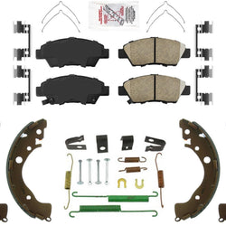 Front Disc Brake Pads Rear Brake Shoes SpringsFor Honda Fit 2009-2020 1.5 Gas
