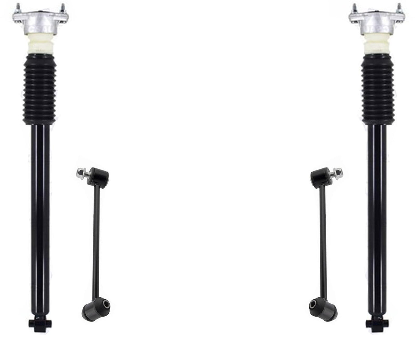 Rear Complete Shock Absorber & Sway Bar Links For Mercedes Benz GLK250 13-2015