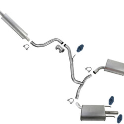 Exhaust System Rear Resonator Dual Mufflers for 2010-2014 Buick LaCrosse 3.6L