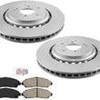 Improved Performance Disc Brake Rotors Disc Brake Pads for 2014-2016 Acura MDX