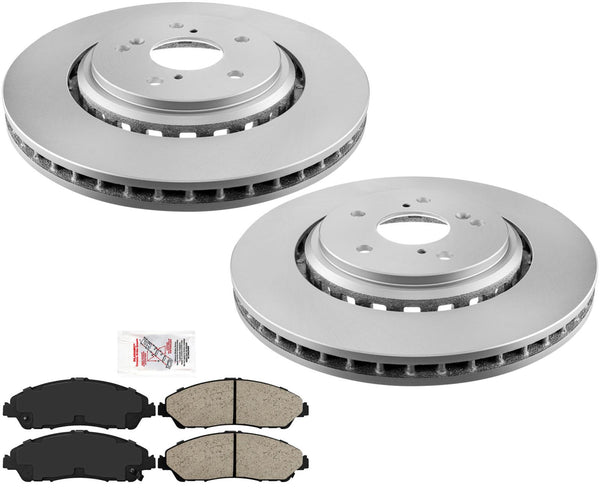 Improved Performance Disc Brake Rotors Disc Brake Pads for 2014-2016 Acura MDX