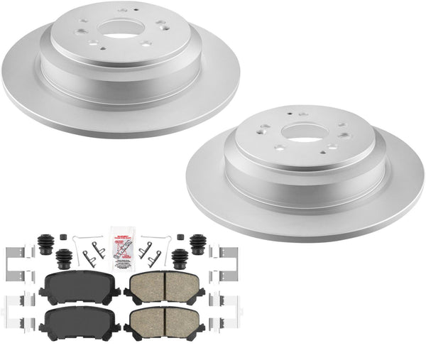 Improved Performance Disc Brake Rotors Disc Brake Pads for 2014-2016 Acura MDX