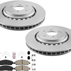 Improved Performance Disc Brake Rotors Disc Brake Pads For 2014-2016 Acura MDX