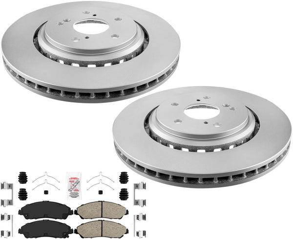 Improved Performance Disc Brake Rotors Disc Brake Pads For 2014-2016 Acura MDX