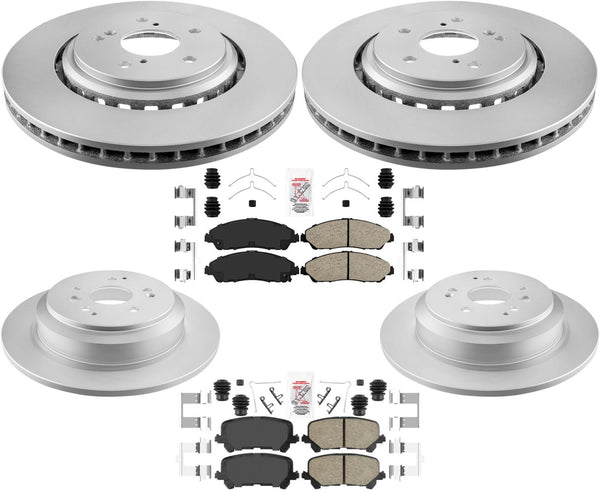 Improved Performance Disc Brake Rotors Disc Brake Pads for 2014-2016 Acura MDX