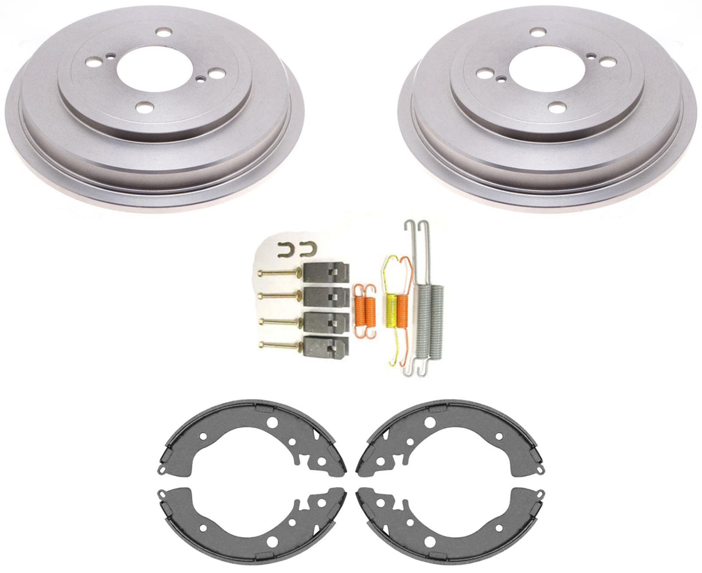 Rear Drums + Brake Shoes + Hardware For Honda Fit 2015 2016 2017 2018 2020