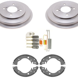 For 2015 2016 2017 2018 2020 Honda Fit Rear Drums + Brake Shoes + Hardware