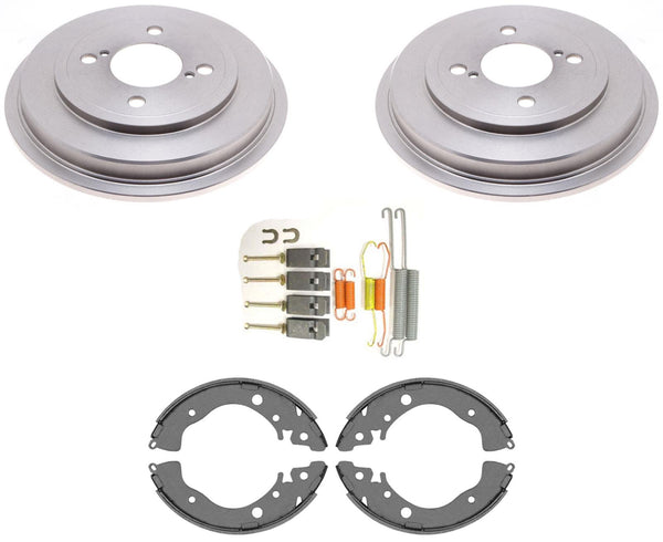 For 2015 2016 2017 2018 2020 Honda Fit Rear Drums + Brake Shoes + Hardware