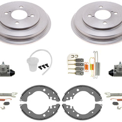For 2015 2016 2017 2018 2020 Honda Fit Rear Drums + Brake Shoes + Hardware