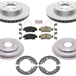 For 2015 2016 2017 2018 2020 Honda Fit Disc Brake Rotors Pads Drum Brake Shoes