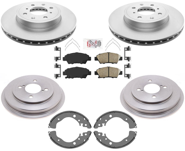 For 2015 2016 2017 2018 2020 Honda Fit Disc Brake Rotors Pads Drum Brake Shoes