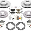 For 2015 2016 2017 2018 2020 Honda Fit Disc Brake Rotors Pads Drum Brake Shoes