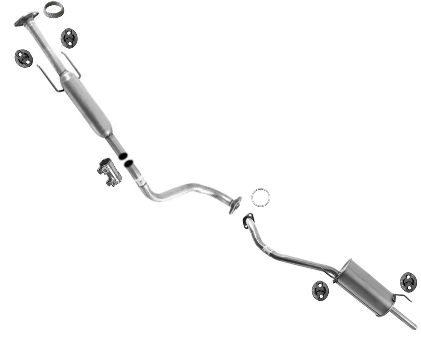 Sistema de escape Tubo silenciador de resonador trasero para Nissan Versa 1.6L 2012-2016