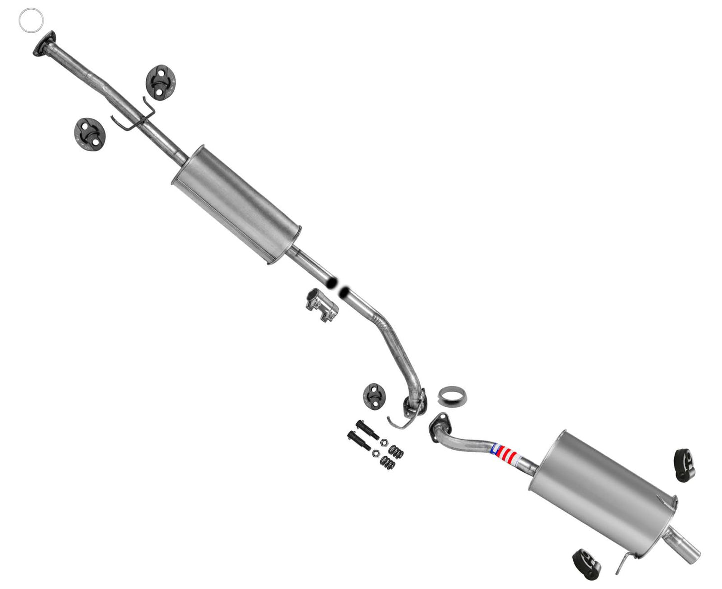 Sistema de escape silenciador tubo de escape apto para Honda CRV CR-V 2007 2008 2009