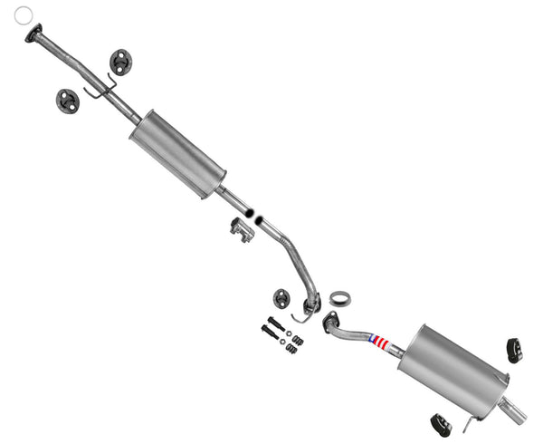 Muffler Resonator Pipe Hardware Exhaust System For 2007 2008 2009 Honda CRV CR-V