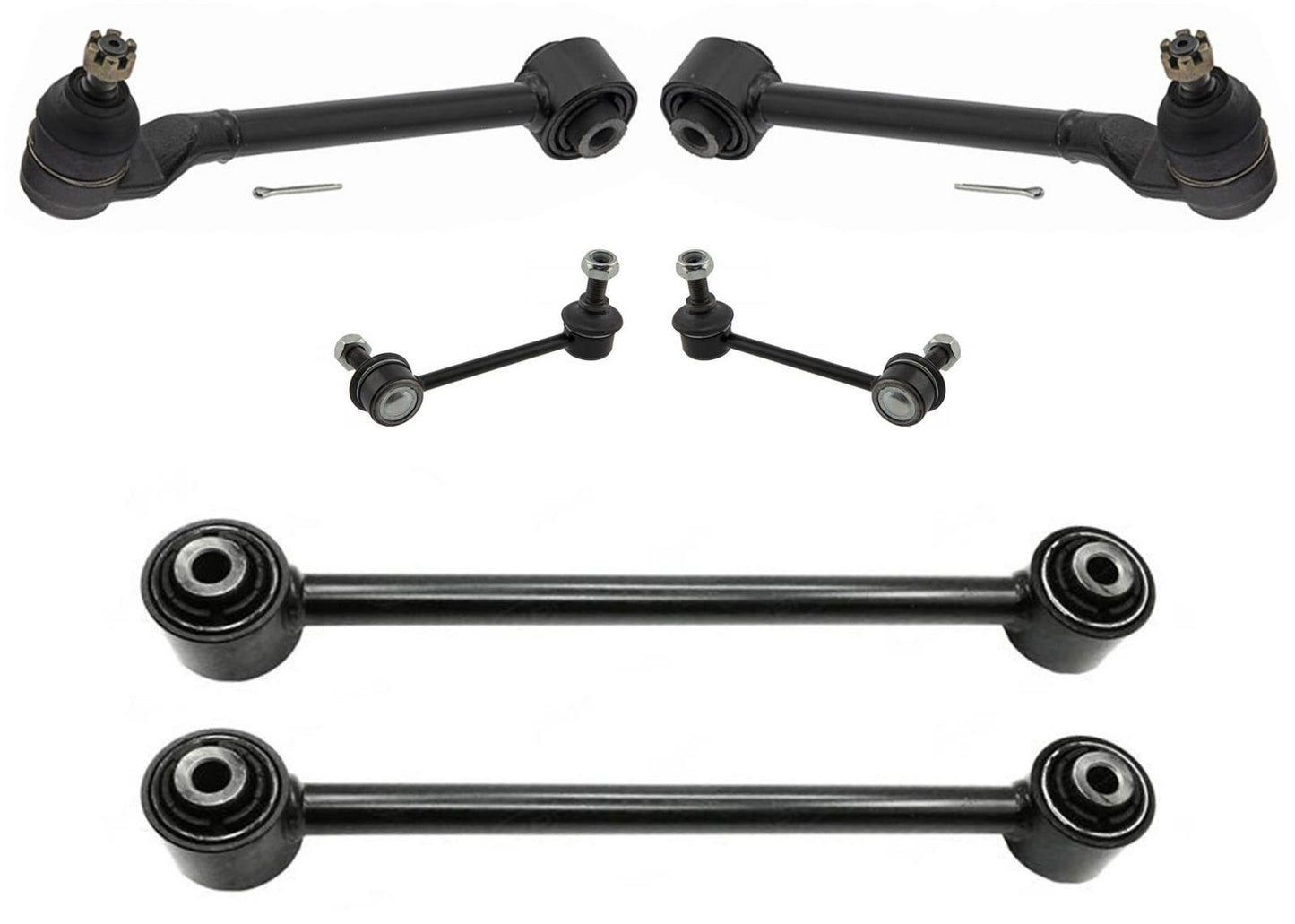 REAR of Car Upper + Lower Control Arms Ball Joints Links for Honda Accord 98-02