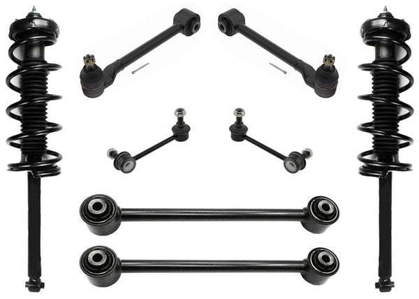 Coil Spring Struts Upper + Low Control Arms Ball Joints for Honda Accord 98-02